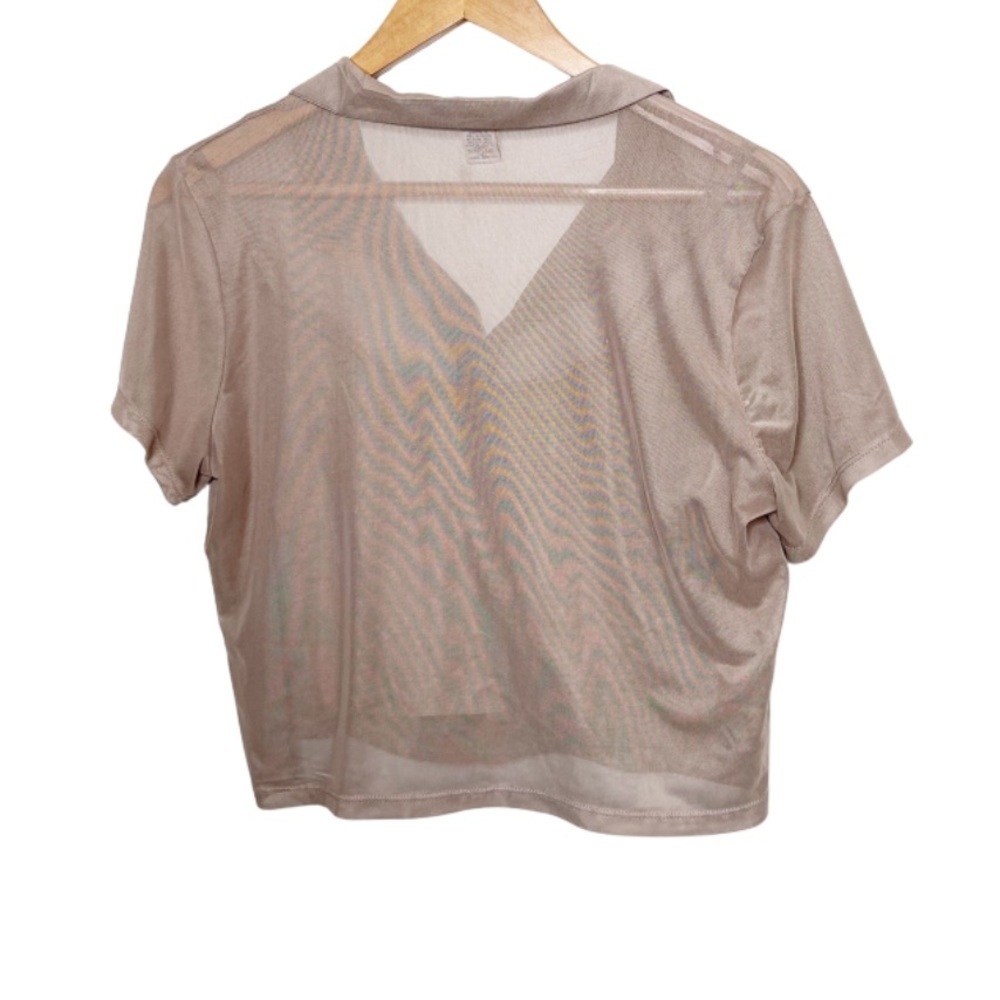 Better Together Mesh 2 Piece Set Button Collar Cr… - image 6